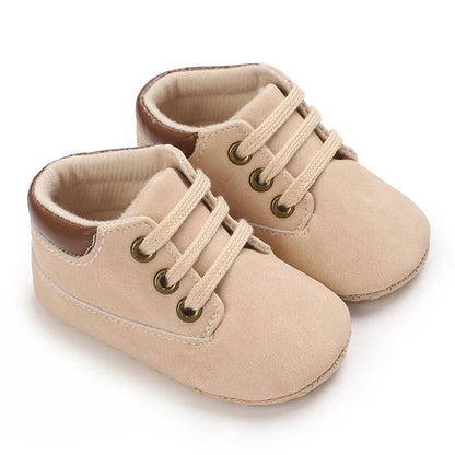 Newborn Baby Shoes Classic Leather Soft Soles Non Slip Toddler Walking