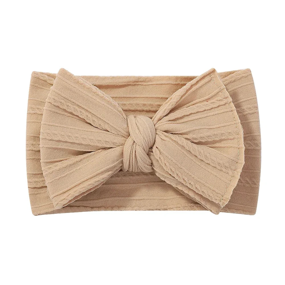1pcs Newborn Baby Headband for Girls Elastic Knit Children Turban Baby Bows Soft Nylon Kids Headwear Hair Accessories Wholesale