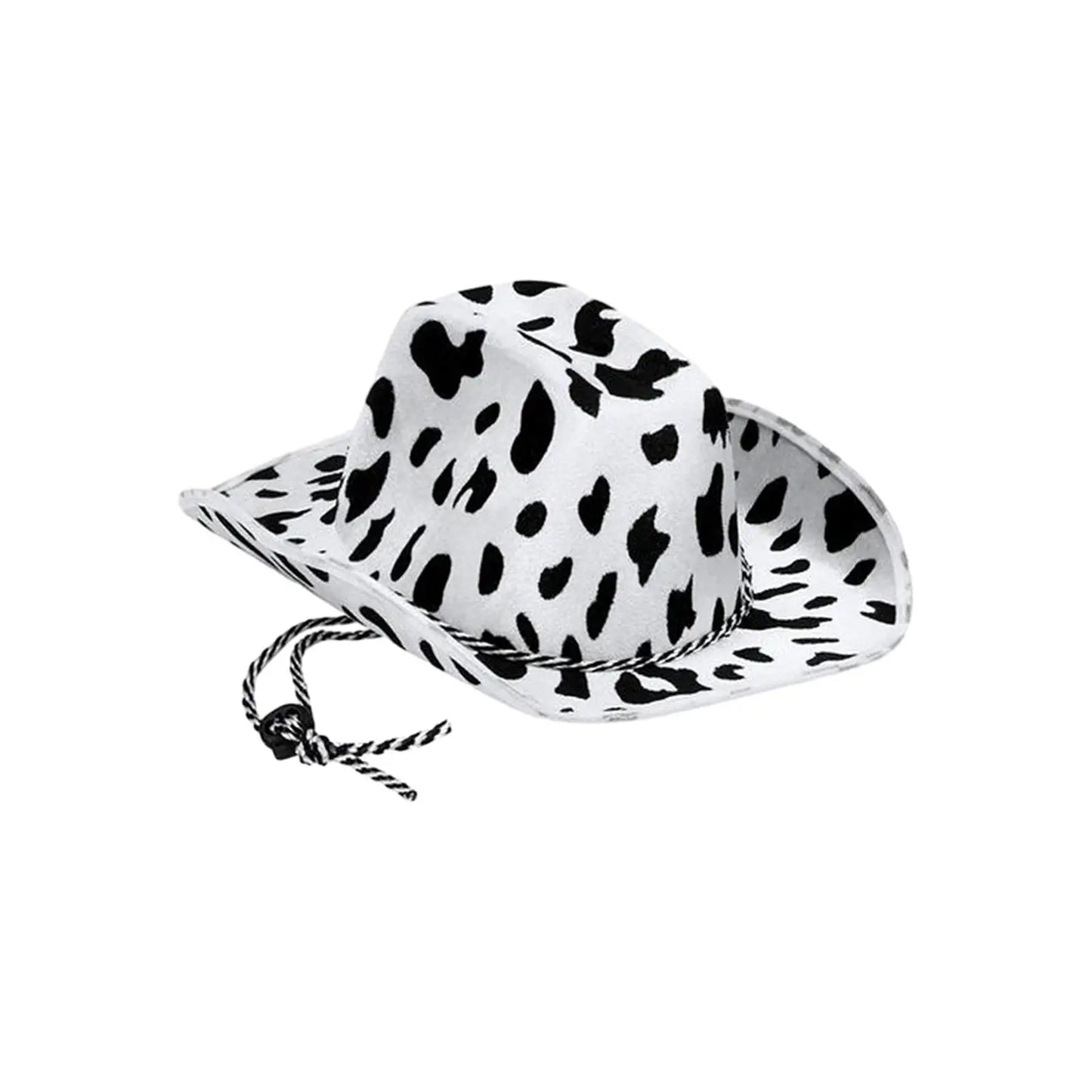Sturdy Lightweight Cow Printed Cowboy Hat Cowgirl Hat Costume Accessories for Cowboy Halloween Themed Parties The Stage