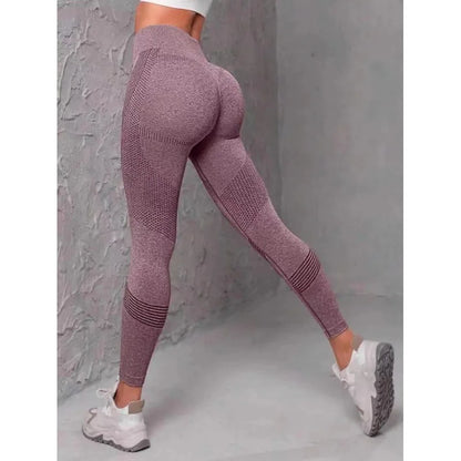 High Waisted Seamless Stretch Athletic Yoga Pants Leggings