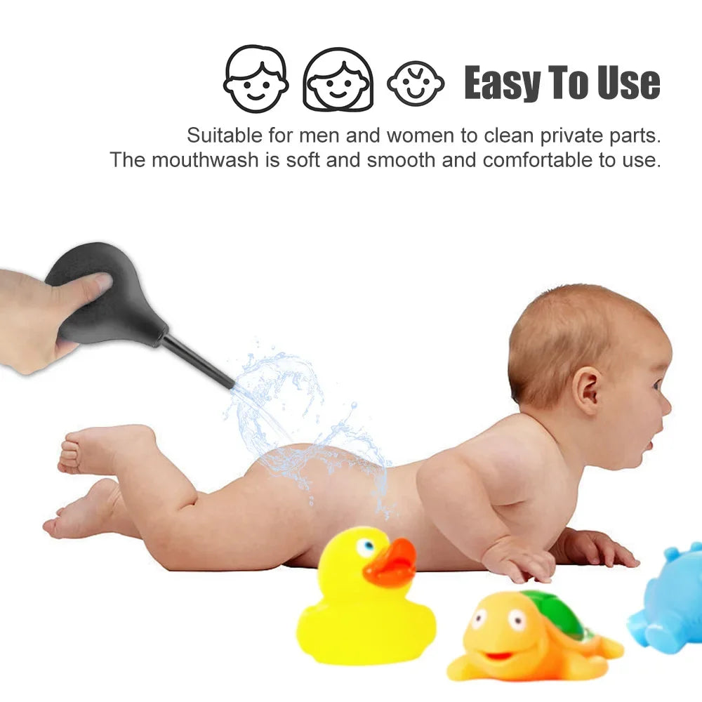 Anal Washes Enema Anal Cleaner Vagina Douche Pear Design Medical Supplies Rubber Health Feminine Intimate Hygiene Shower Tools