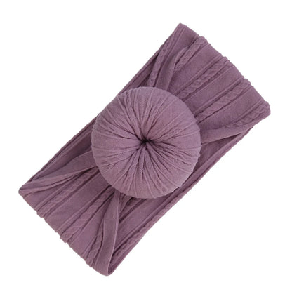 Cotton Bows Headbands for Baby Girls Newborn Infant Ealstic Hairbands Dot Striped Flower Print Kids Headwraps