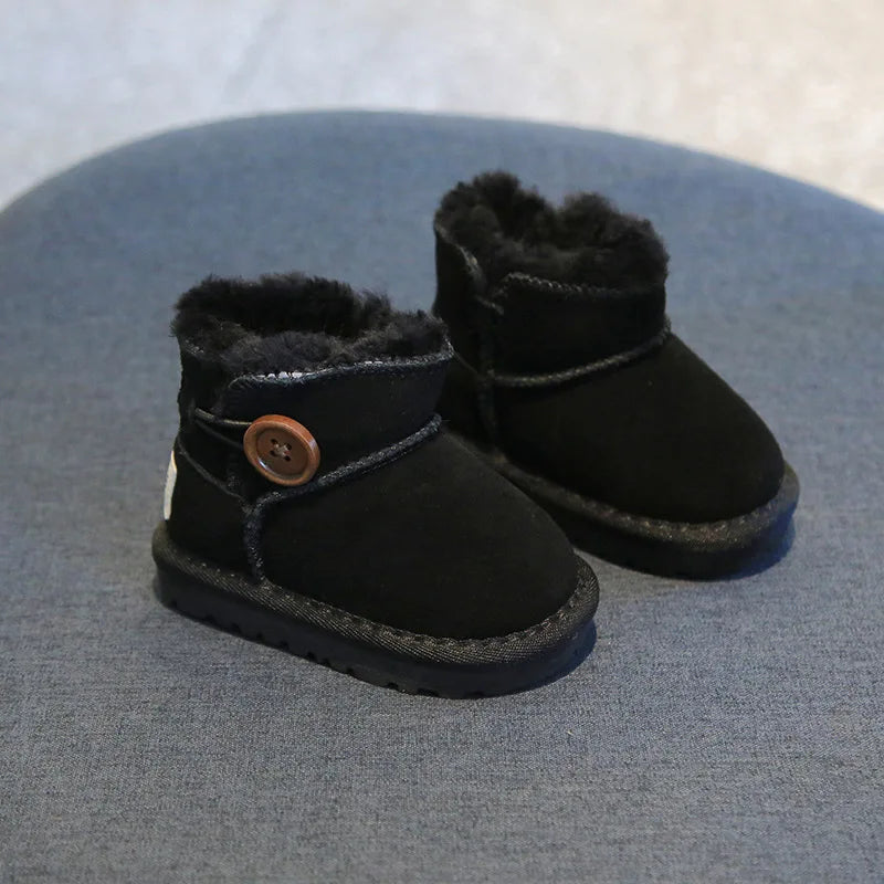 0-4 Years Baby Snow Boots Autumn Winter Toddler Boys Girls Warm Fur Shoes Infant First Walkers Fashion Design Baby Ankle Boots