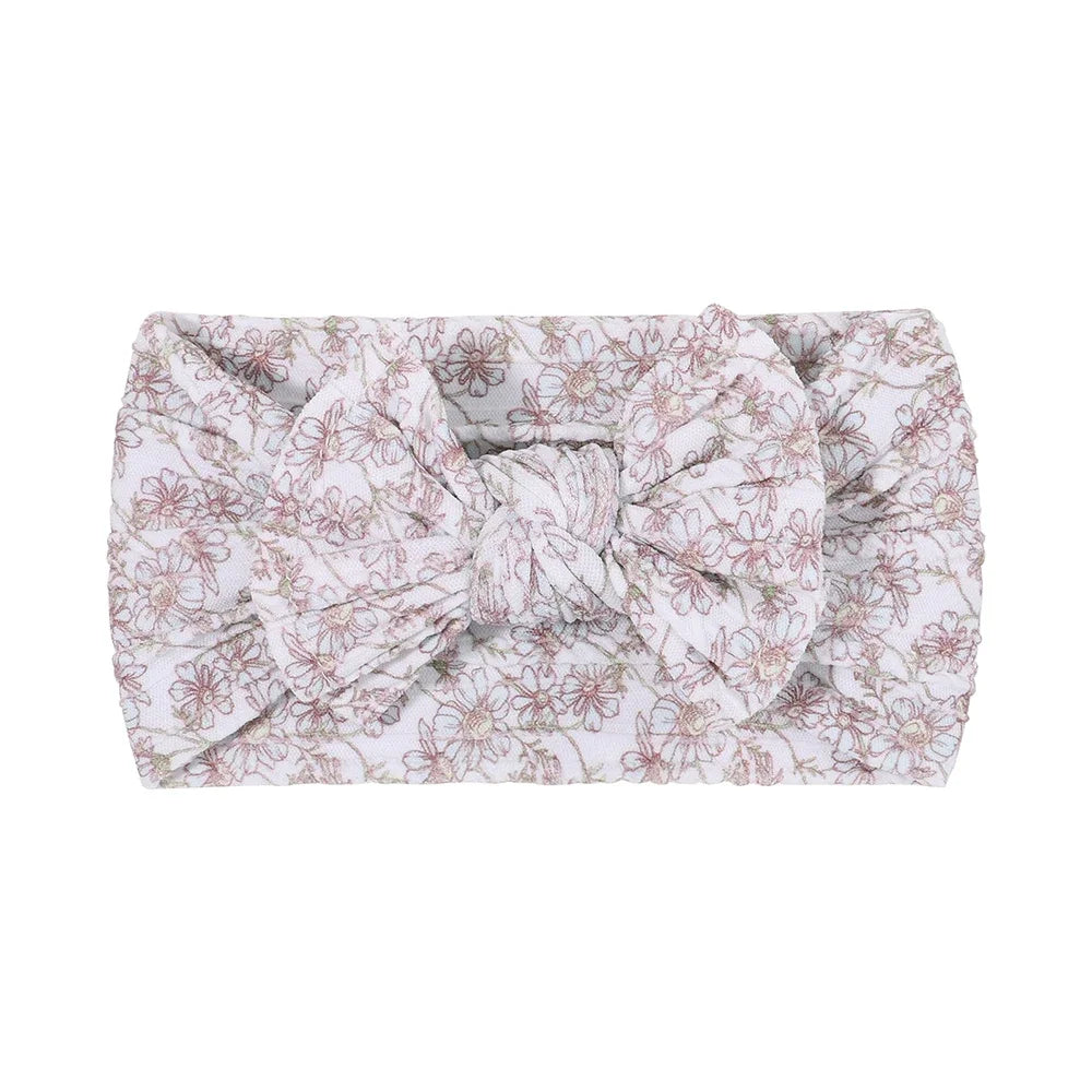 1pcs Newborn Baby Headband for Girls Elastic Knit Children Turban Baby Bows Soft Nylon Kids Headwear Hair Accessories Wholesale