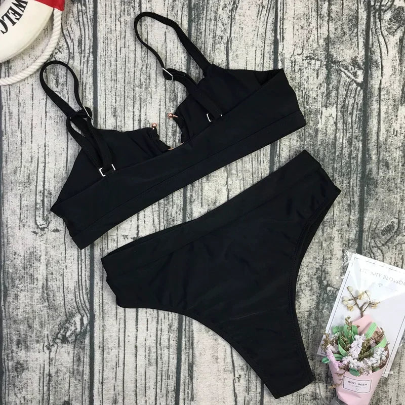 Bikini 2024 Sexy Push Up High Waist Swimwear Swimsuit Women Leopard Snakeskin Print Bikinis Set Bathing Suit Beach Bikini Female