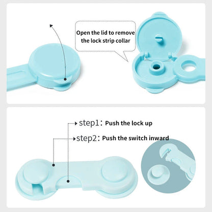 3/5Pcs Baby Cabinet Locks Strap Drawer Lock Child Anti-opening Refrigerator Lock