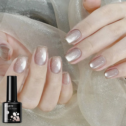 8ML Magnetic Cat Eye Gel Nail Polish Crystal Glassy Romantic Soak Off UV LED Gel Moonlight for Holiday DIY Art Party Birthday