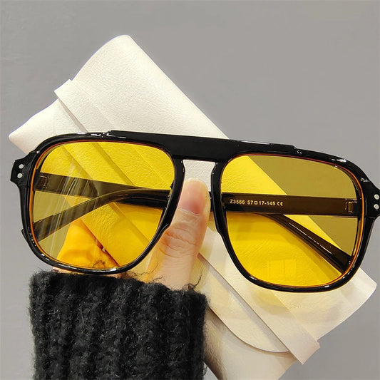 Oversize Frame Fashion Women Sunglasses Men Driving Cycling Sport Sun Glasses Vintage Brand Design New Shades Eyewear UV400