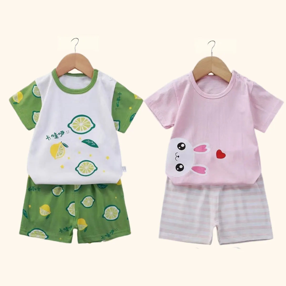 Kids Clothes Boys Girl T-shirt Shorts Summer Cotton Short Sleeve Baby Children's Sets Toddler Suit 2PCS  Shorts Beach Gift