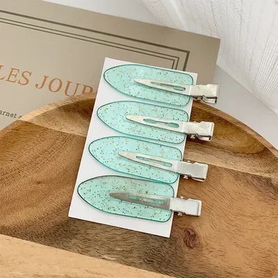 Simple Wild Leopard Seamless Hair Clip Women Acetate Sheet No Bend Bangs Clip Duckbill Clip Hairpins Hair Styling Tool