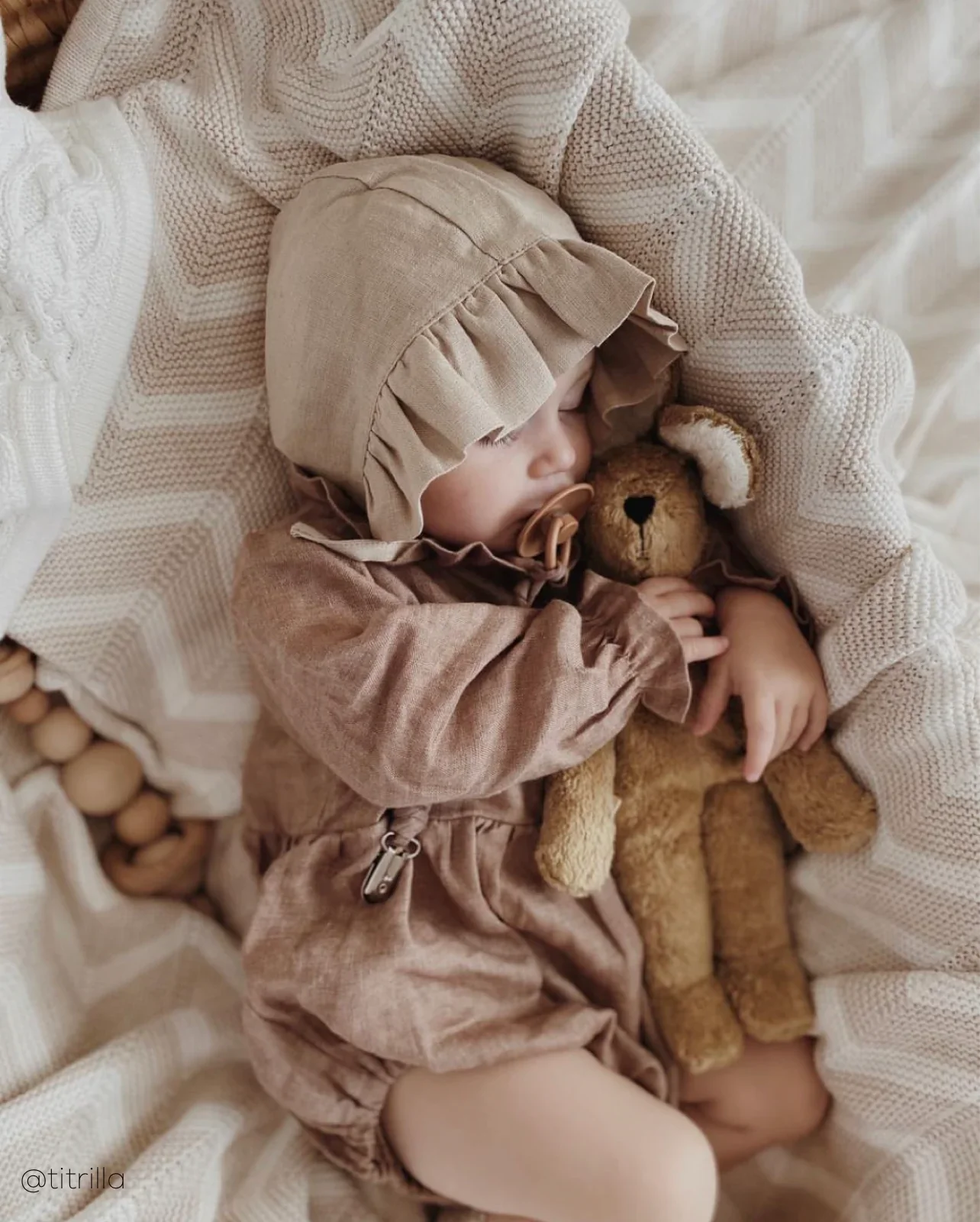 2Pcs Spring Baby Girls Playsuit With Hat Long Sleeves Newborn Romper Cotton Linen Fabric Infant Clothes