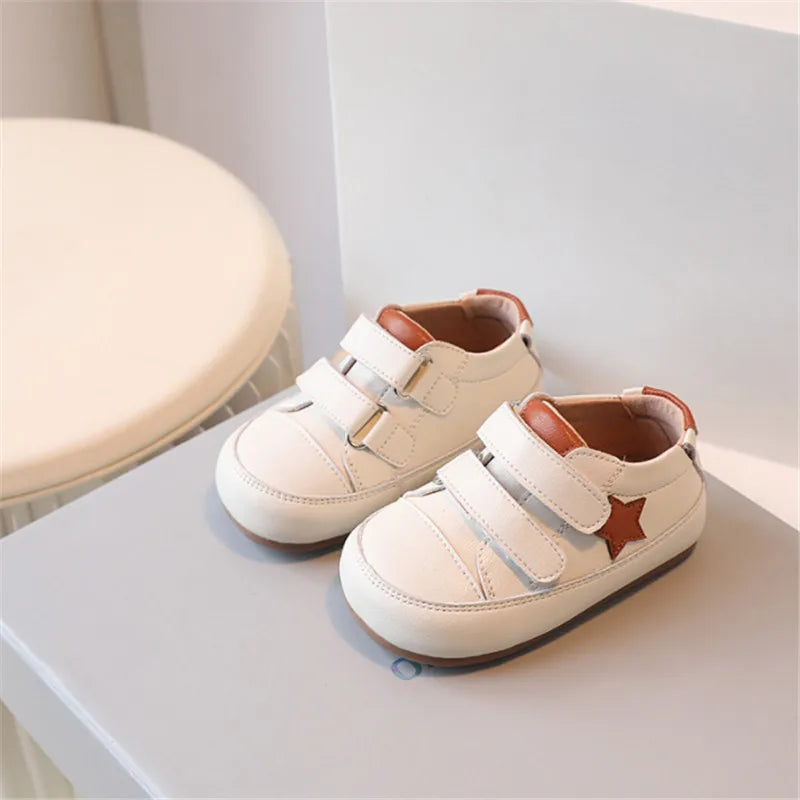 0-5 Years New Baby Shoes Microfiber Leather Toddler Boys Barefoot Shoe