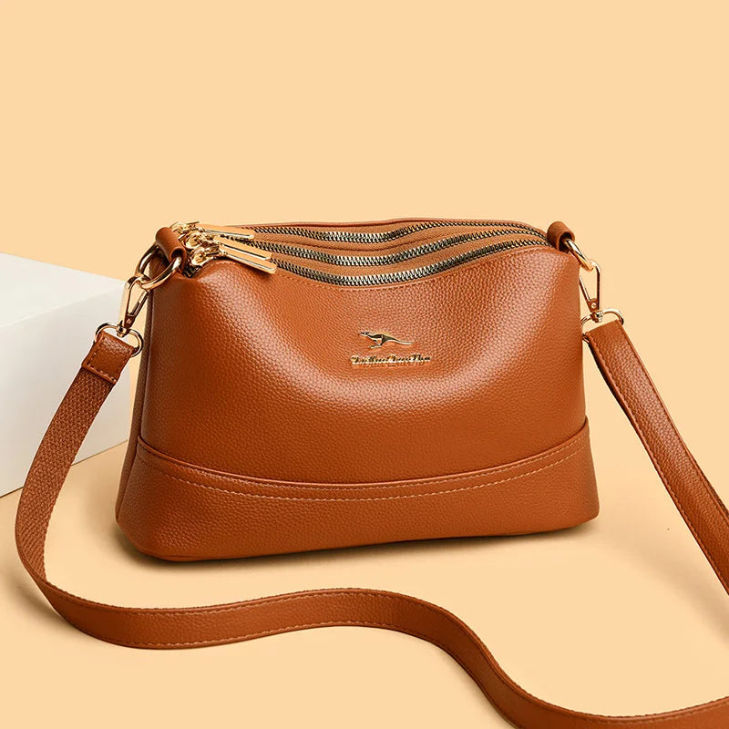 Women 2025 Sac A Main High Quality Soft Leather Luxury Purses And Handbags Women Bags Designer Women Shoulder Crossbody Bags For