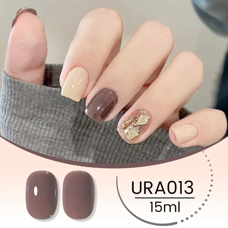 UR SUGAR 15ml Winter Brown Bright Color Gel Gel Varnishes All For Nails Soak Off UV LED Semi Permanent Nail Art Long Lasting Gel
