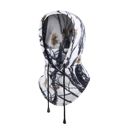 Winter Cycling Men Polar Fleece Warmer Beanies Women Camouflage Full Face Mask Thickened Helmet Liner Sport Ski Balaclava Cap