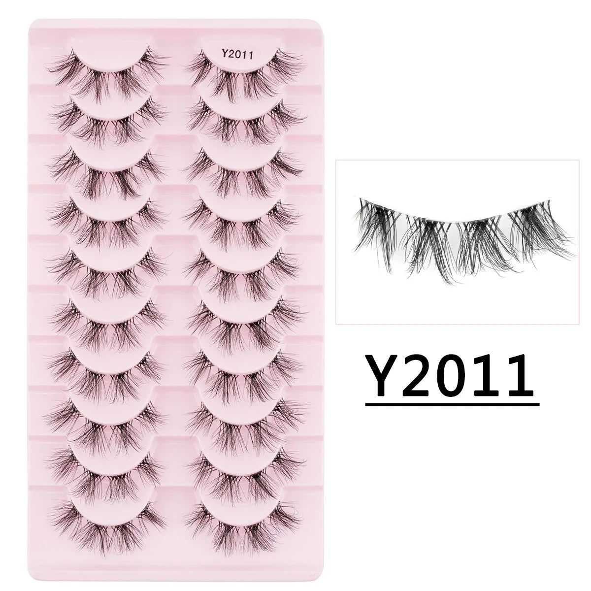 3/10 Pairs 3D Mink Eyelash Natural False Eyelashes Makeup Fake Eye Lashes Faux Cilios Make Up Beauty Tools Wholesale Lashes Cils