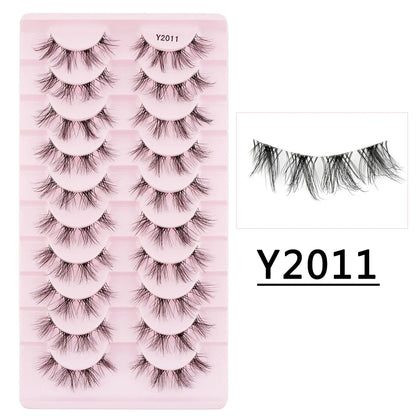 3/10 Pairs 3D Mink Eyelash Natural False Eyelashes Makeup Fake Eye Lashes Faux Cilios Make Up Beauty Tools Wholesale Lashes Cils