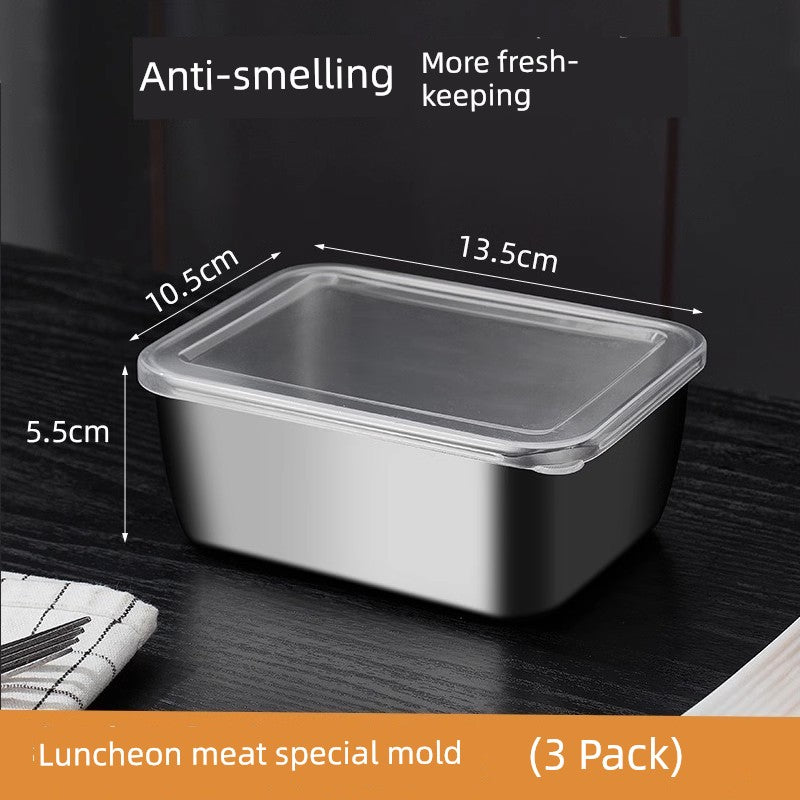 Luncheon Meat Box Stainless Steel Container with Lid Mold