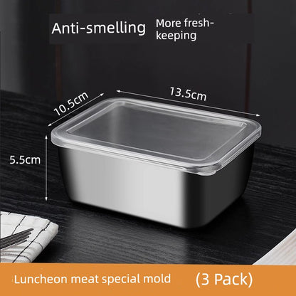 Luncheon Meat Box Stainless Steel Container with Lid Mold
