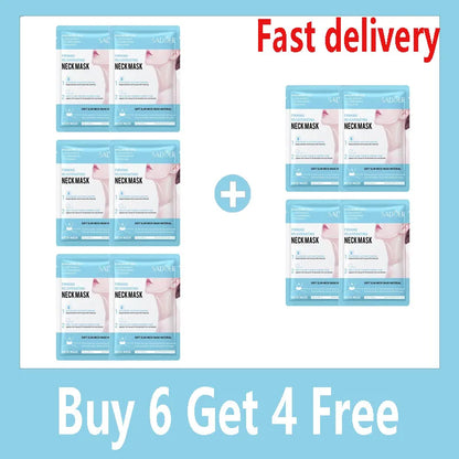 SADOER Hyaluronic Acid Neck Mask Collagen Firming Neck Masks Nourishing Brightening Beauty Moisturizing Necks Skin Care