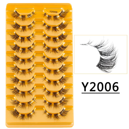 3/10 Pairs 3D Mink Eyelash Natural False Eyelashes Makeup Fake Eye Lashes Faux Cilios Make Up Beauty Tools Wholesale Lashes Cils