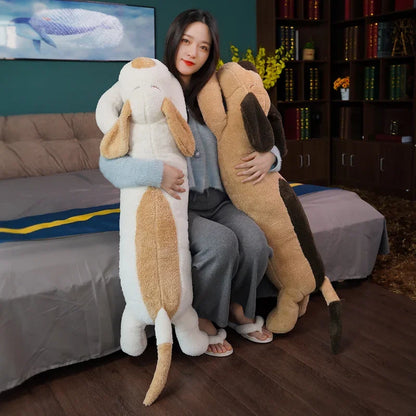 Giant Soft Dog Plush Toys Long Pillow High Quality Stuffed Animal Baby Appease Doll Home Decor Sofa Cushion Children Girl Gift