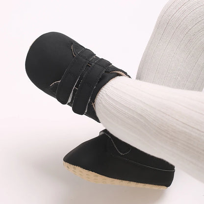 Newborn Baby Shoes Classic Leather Soft Soles Non Slip Toddler Walking