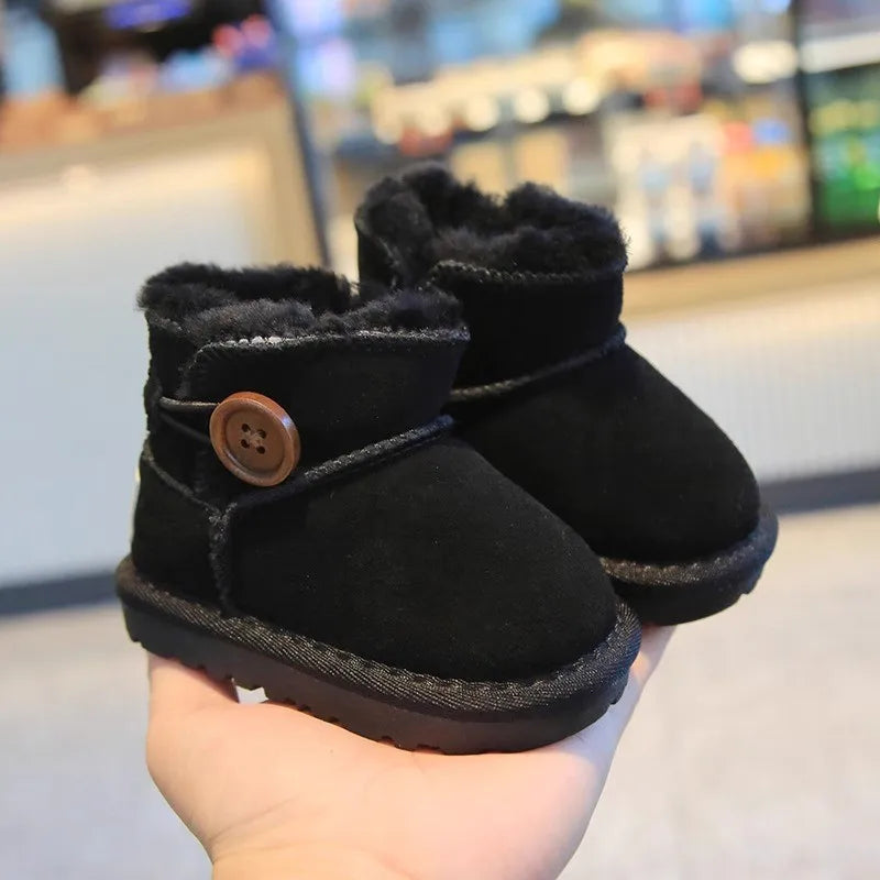 0-4 Years Baby Snow Boots Autumn Winter Toddler Boys Girls Warm Fur Shoes Infant First Walkers Fashion Design Baby Ankle Boots
