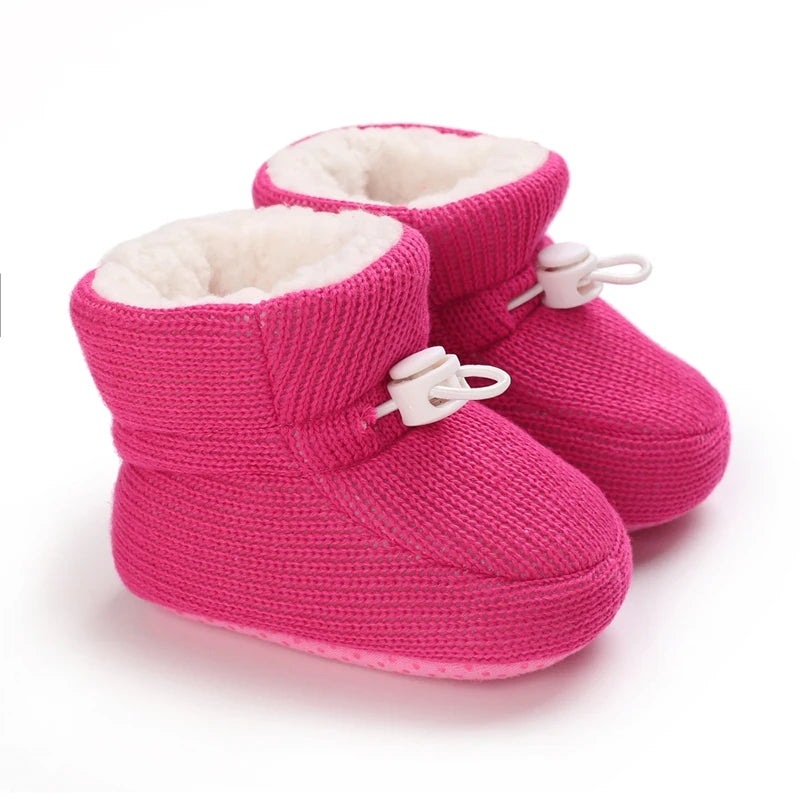 Winter Baby Shoes Boys Girls Cotton Soft Sole Snow Booties Thick Winter Warm Newborn Toddler Boots Shoes Frist Walking Shoes