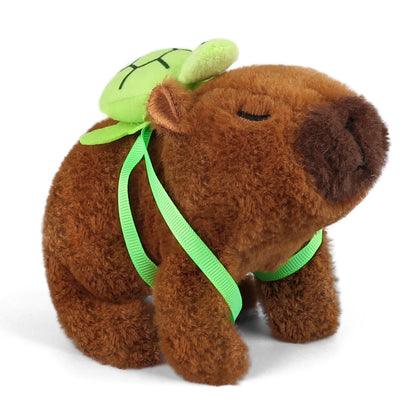 1Pc Plush Walking Sound Moving Pet Kids Electric Capybara Back Turtle Toy