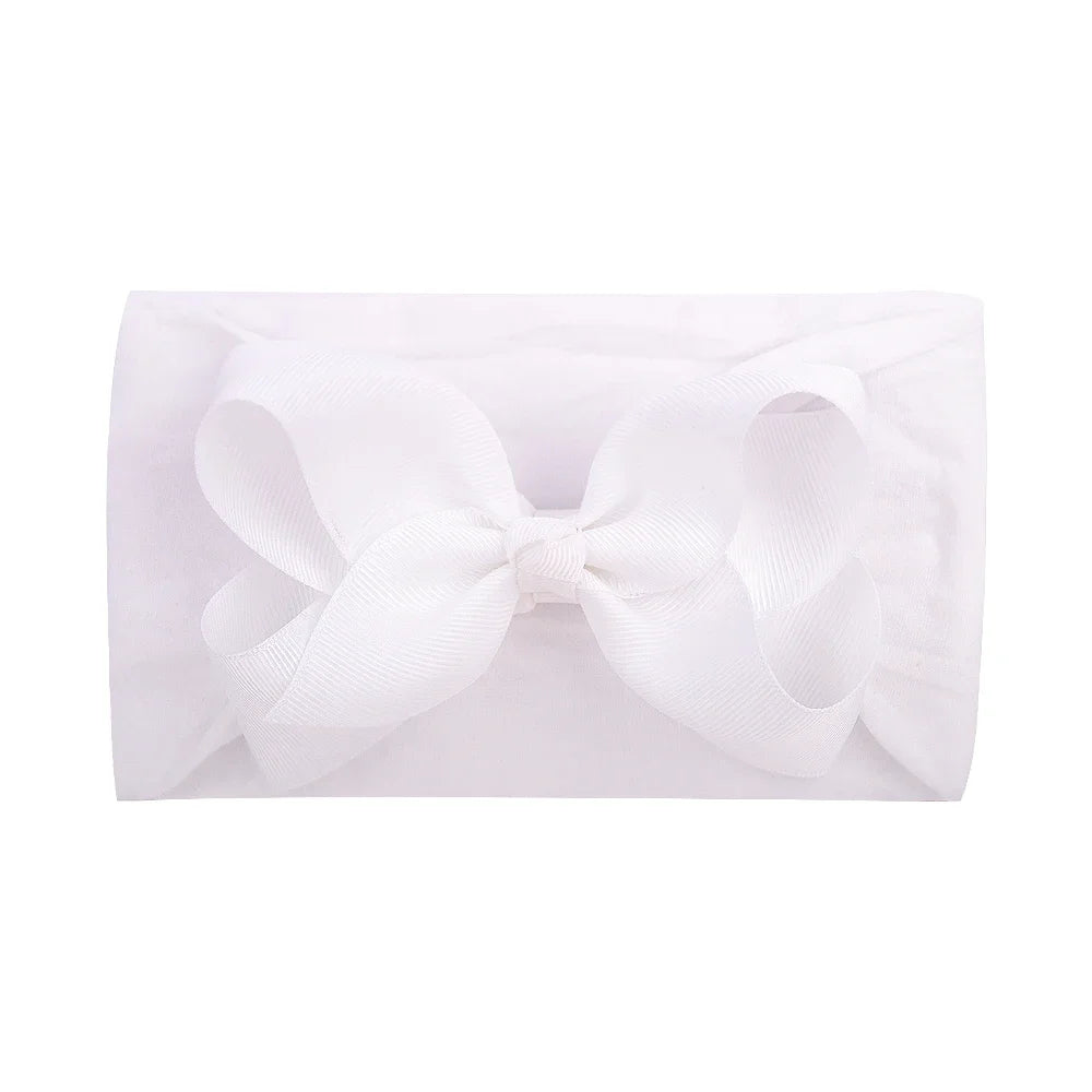 1Pc Headband Nylon Infants Toddlers Elastic Hair Band for Newborn Girl Princess Bowknot Cute Baby Hair Accessories Wholesale