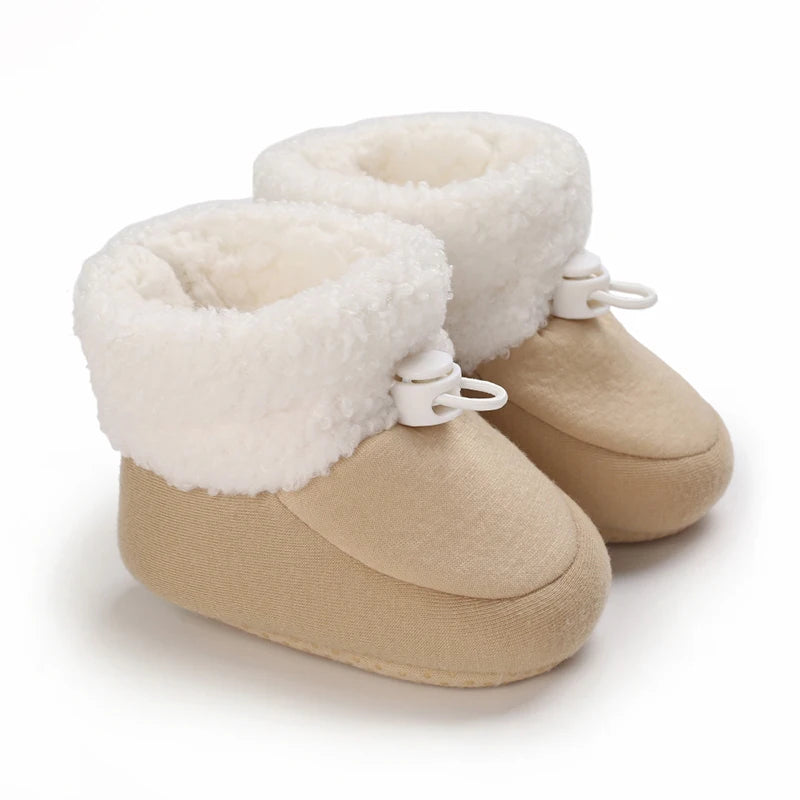 Winter Baby Shoes Boys Girls Cotton Soft Sole Snow Booties Thick Winter Warm Newborn Toddler Boots Shoes Frist Walking Shoes