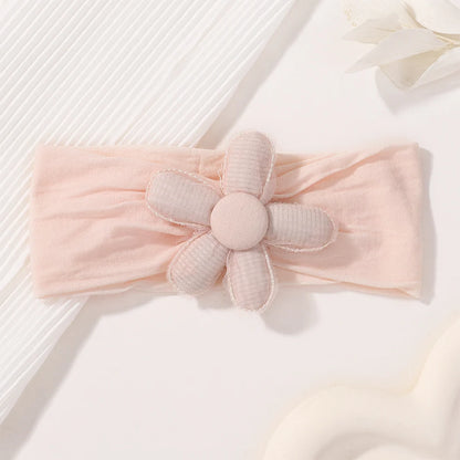Big Flower Nylon Girl Hairband Elastic Soft Baby Headband For Children Turban Headwear For Newborn Baby Kids Hair Accessories