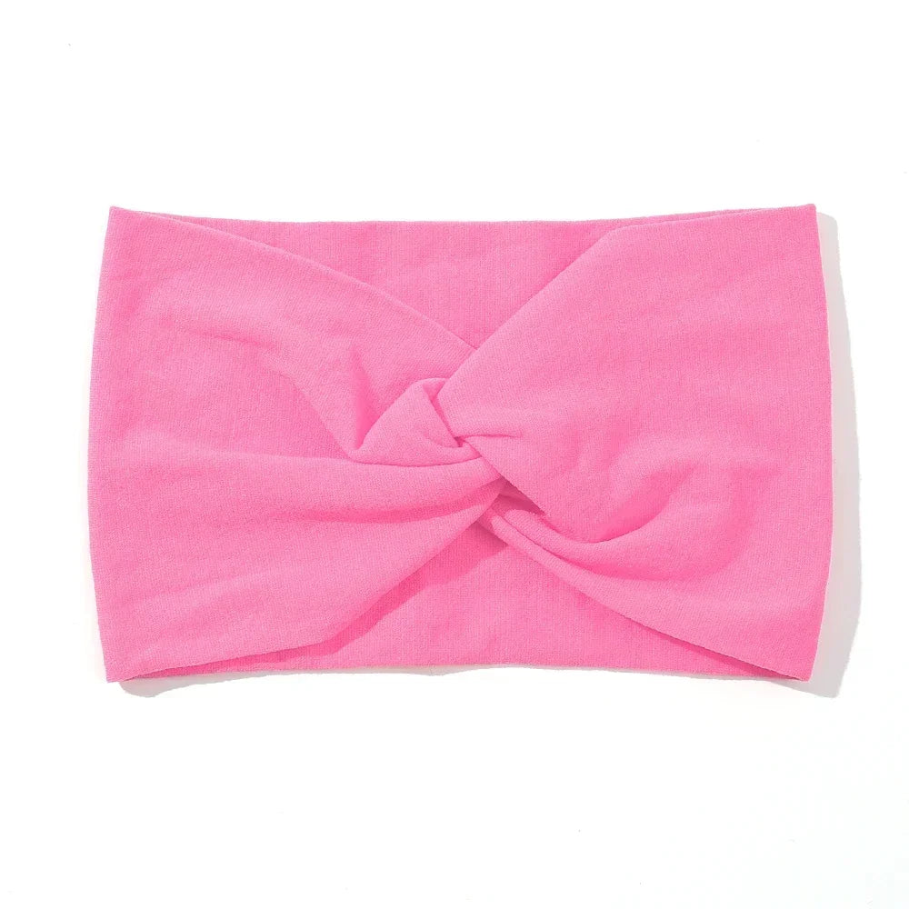 1Pc Soft Nylon Headscarf Astique Suitable for Newborn Baby Girl Flower Headband Elastic Hairband Turban Toddler Hair Accessories