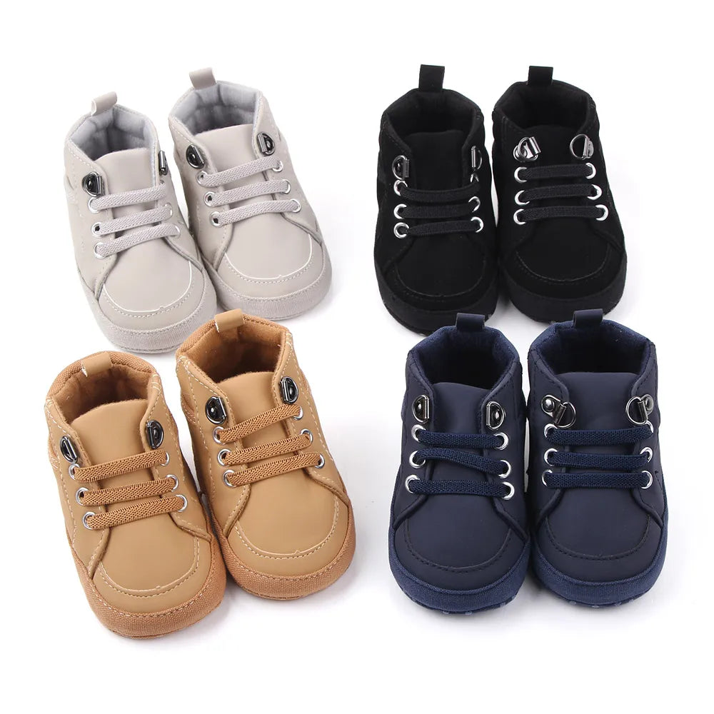 Baby Spring and Autumn Casual Prewalking Shoes High Quality for 0-9-18 Months Baby Boys First Step Shoes