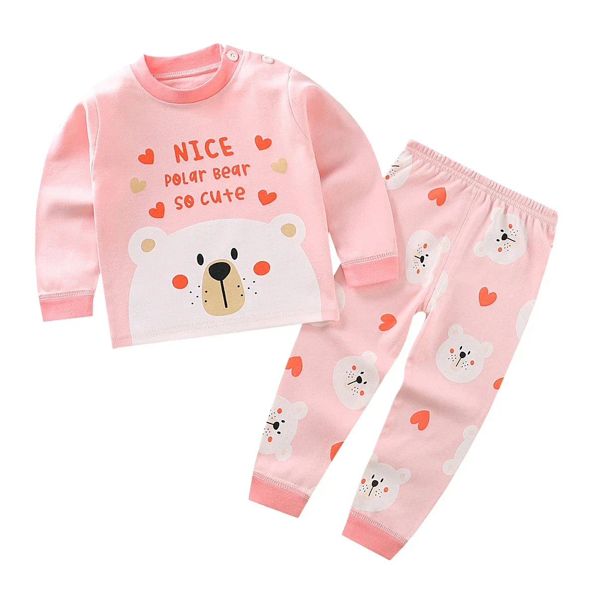 Children Sets Kids Clothes Boys Girls Suit Pajamas Children Clothinng Pants Cartoon Autumn Winter Sleepwear Outfits Cotton