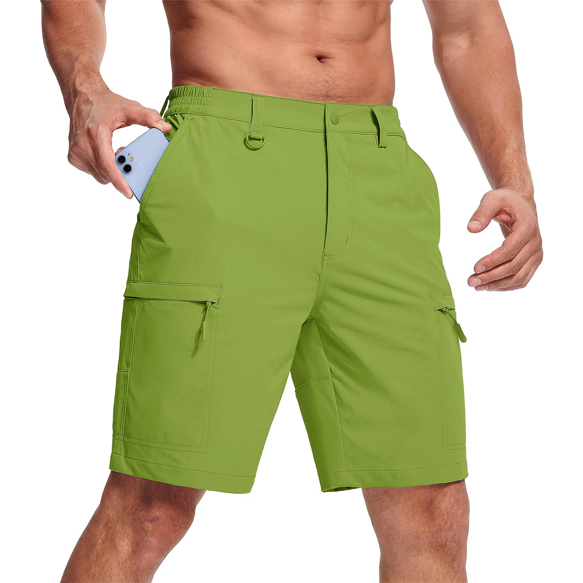 MAGCOMSEN Men's Hiking Shorts 5 Pockets Waterproof Ripstop Quick Dry Outdoor Cargo Fishing Safari Shorts