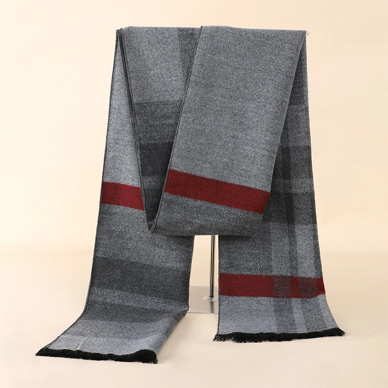 Fashion 180*30cm Scarves Man Autumn Winter Thick Warm Cashmere Business Long Wraps Boy Classic Shawl Free Shipping muffler