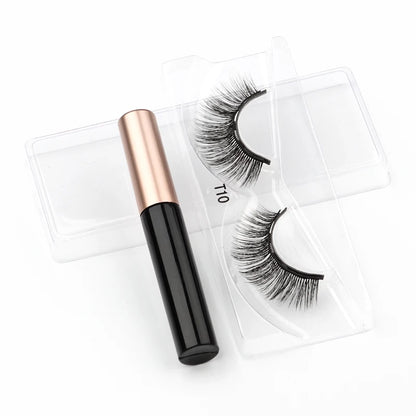 New 1/3Pairs Magnetic Eyelashes False Lashes Repeated Use Eyelashes Waterproof Liquid Eyeliner With Tweezer Make Up Sets Hotting