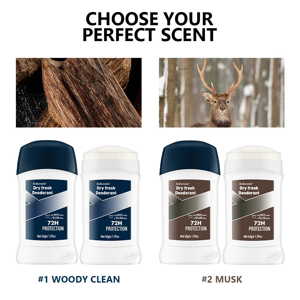 Long Lasting Men's Perfumes for Long-lasting Men Body Deodorant Stick Men's Sweat Remover Fragrances & Deodorants Underarm