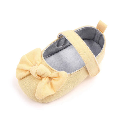Baby Girl Princess Shoes Soft PU Classical Bowknot Beautiful