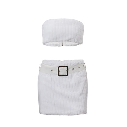Autumn Plush Warm Sexy Women 2 Piece Set