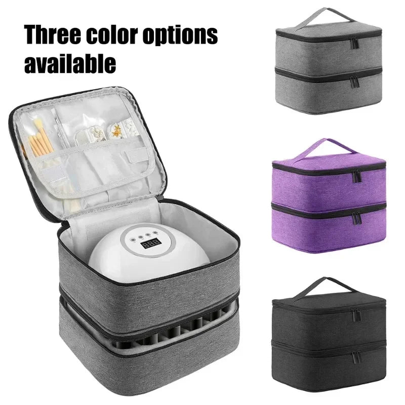 Nail Polish Storage Bag Essential Oil Bag Storage Box Double Layer