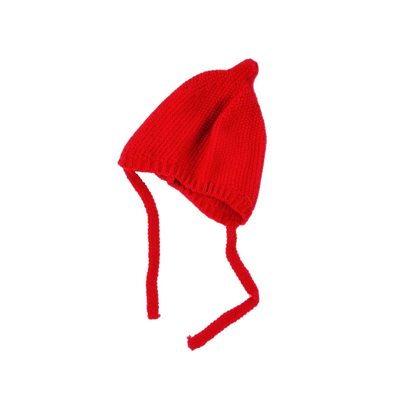 Cute Solid Color Baby Hat Winter Warm Knitted Toddler Girl Cap Bonnet Newborn Infant Boys Ear Protection Hat Beanie Gorras