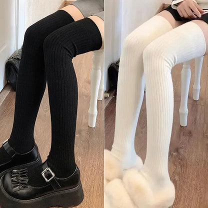 1/2pairs Casual Knitted Long Socks