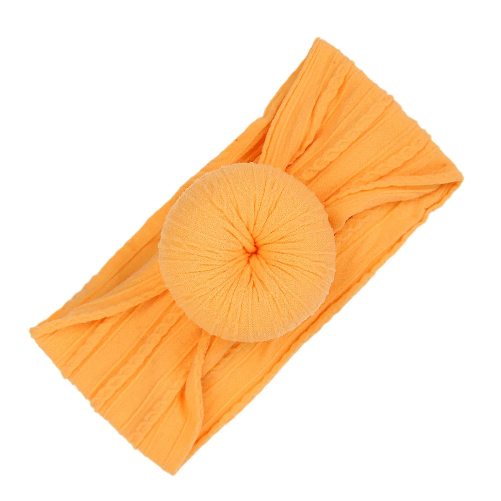 Cotton Bows Headbands for Baby Girls Newborn Infant Ealstic Hairbands Dot Striped Flower Print Kids Headwraps