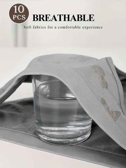 10pcs Ladies Panties Butterfly Shape Comfortable Soft Triangle Panties Hip Lifting Breathable Comfortable Fit