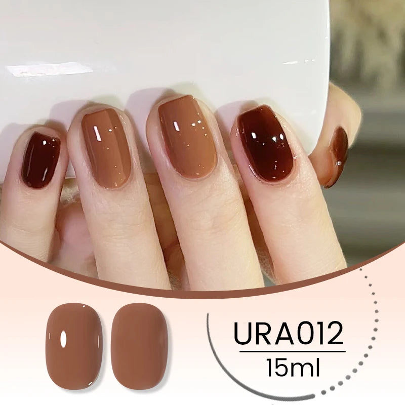 UR SUGAR 15ml Winter Brown Bright Color Gel Gel Varnishes All For Nails Soak Off UV LED Semi Permanent Nail Art Long Lasting Gel