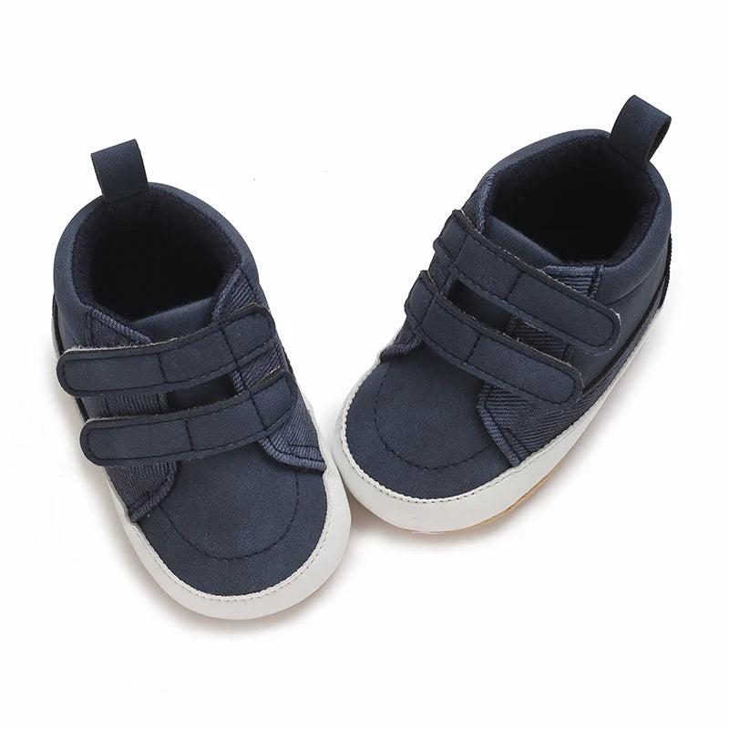 Newborn Baby Shoes Classic Leather Soft Soles Non Slip Toddler Walking
