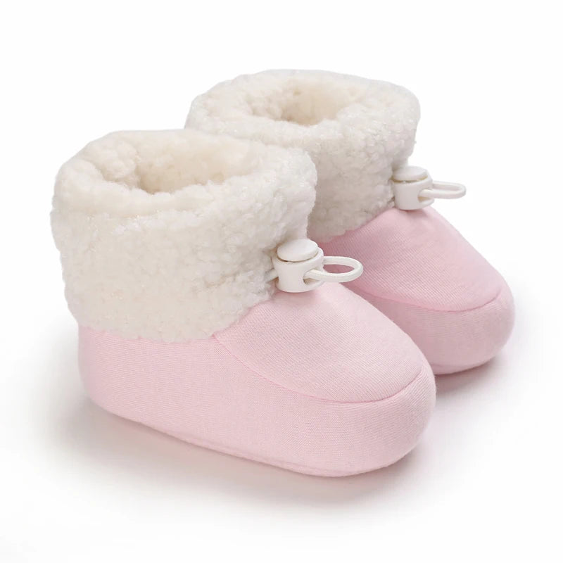 Winter Baby Shoes Boys Girls Cotton Soft Sole Snow Booties Thick Winter Warm Newborn Toddler Boots Shoes Frist Walking Shoes